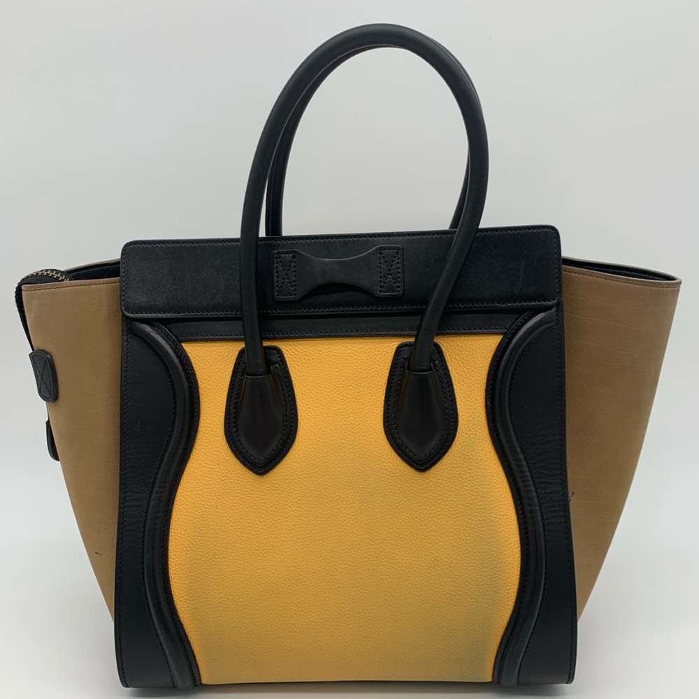 ⭐️CELINE tri color Luggage tote⭐️ - Picture 3 of 8